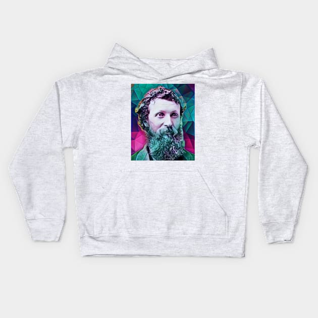 John Muir Portrait | John Muir Artwork 8 Kids Hoodie by JustLit